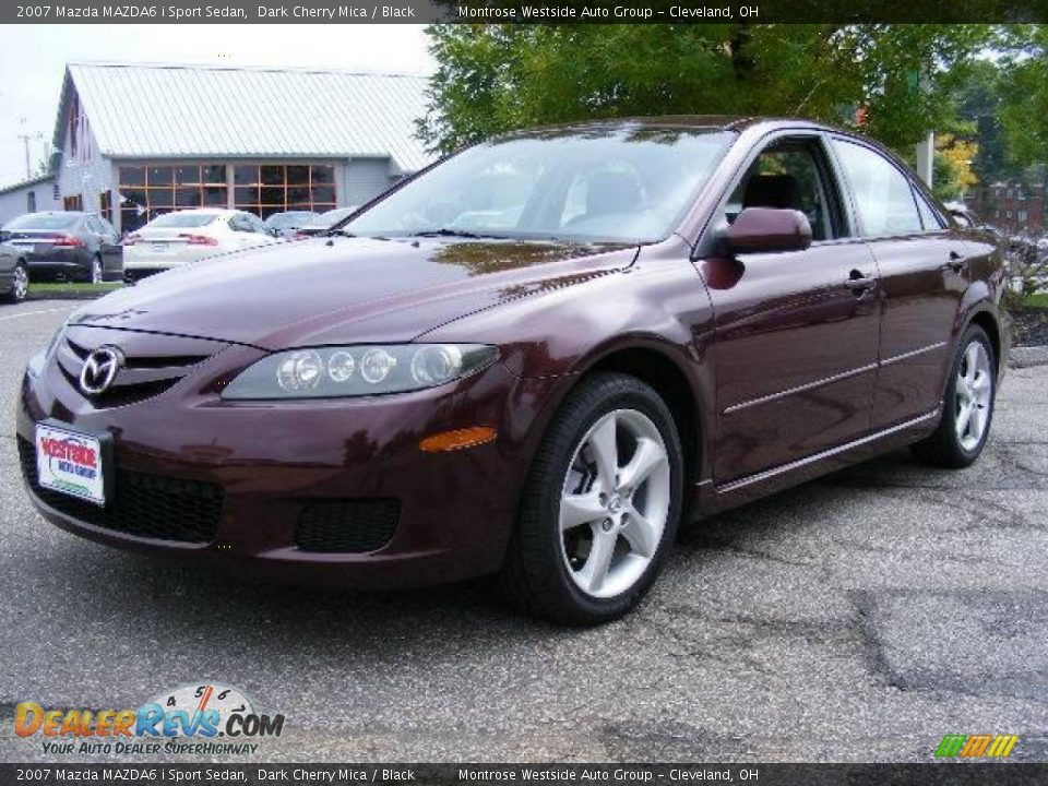 2007 Mazda MAZDA6 i Sport Sedan Dark Cherry Mica / Black Photo #1