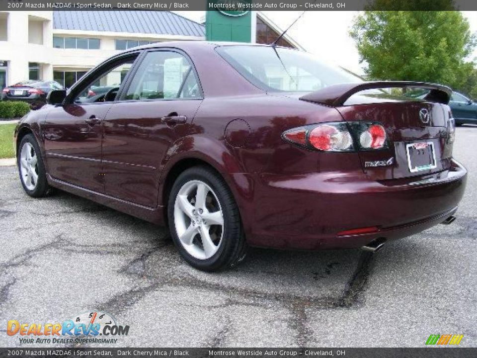2007 Mazda MAZDA6 i Sport Sedan Dark Cherry Mica / Black Photo #3