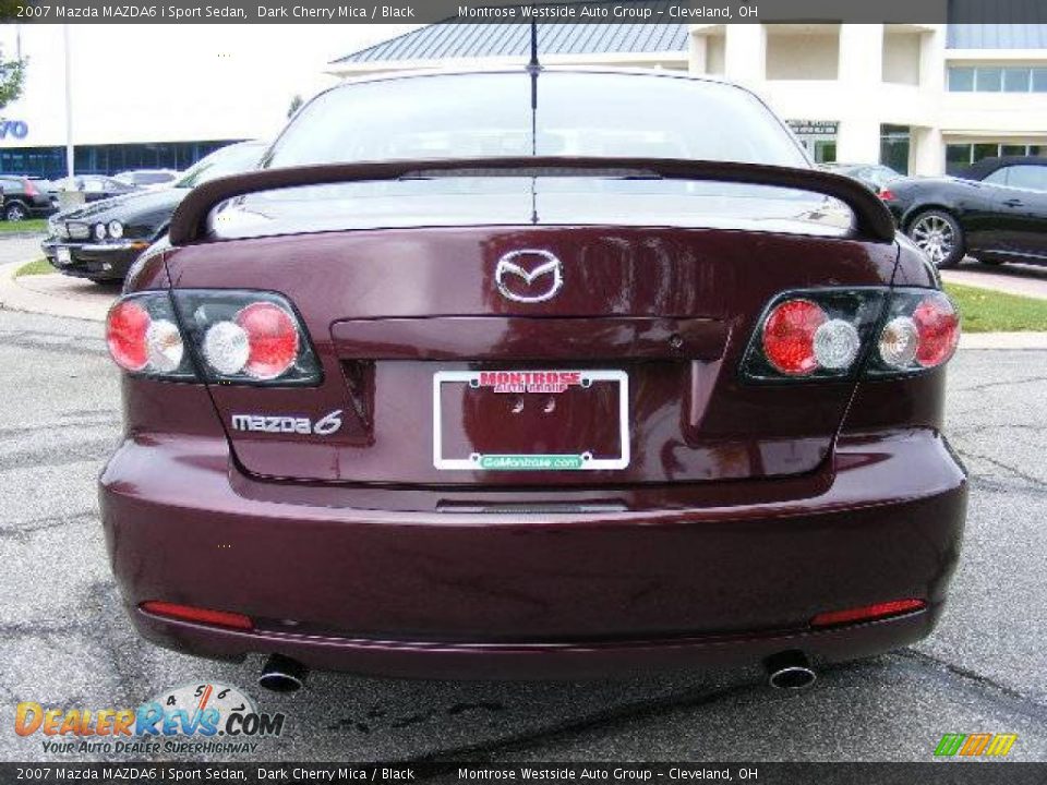 2007 Mazda MAZDA6 i Sport Sedan Dark Cherry Mica / Black Photo #4