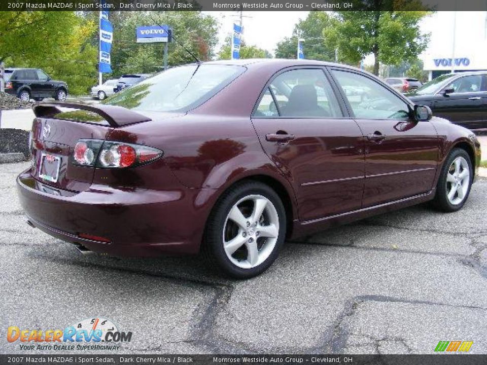2007 Mazda MAZDA6 i Sport Sedan Dark Cherry Mica / Black Photo #5