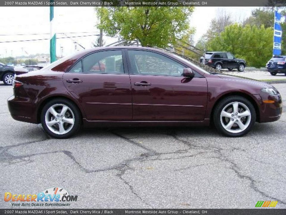 2007 Mazda MAZDA6 i Sport Sedan Dark Cherry Mica / Black Photo #6