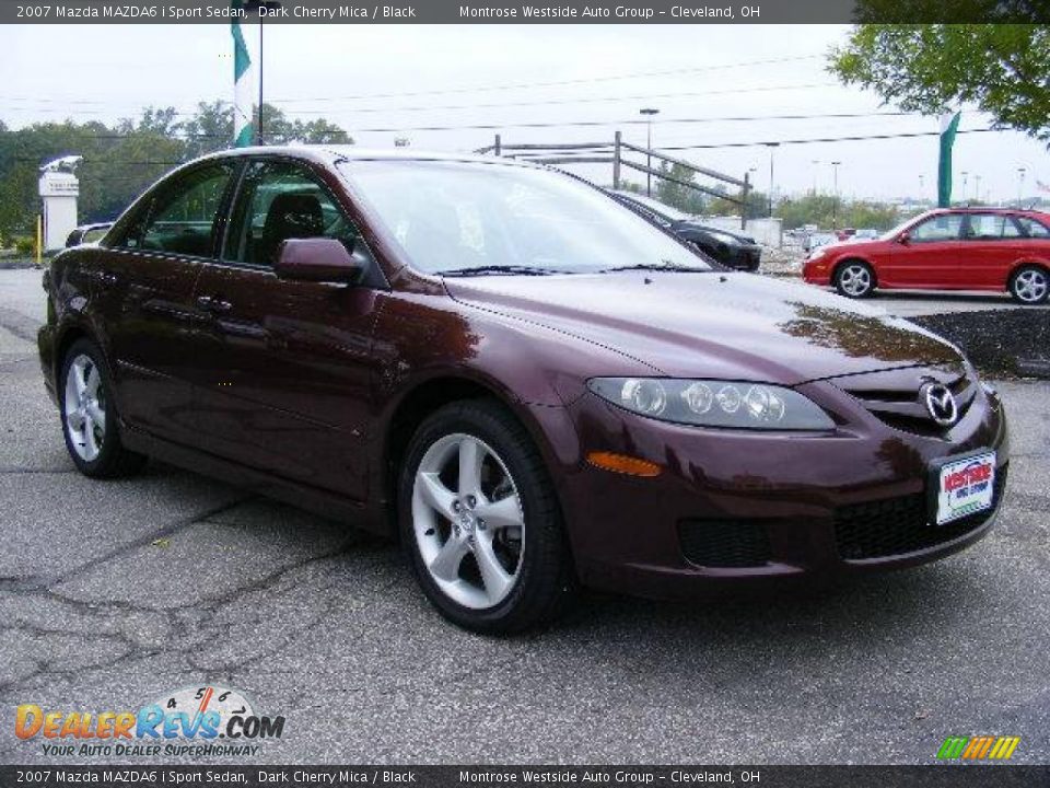 2007 Mazda MAZDA6 i Sport Sedan Dark Cherry Mica / Black Photo #7