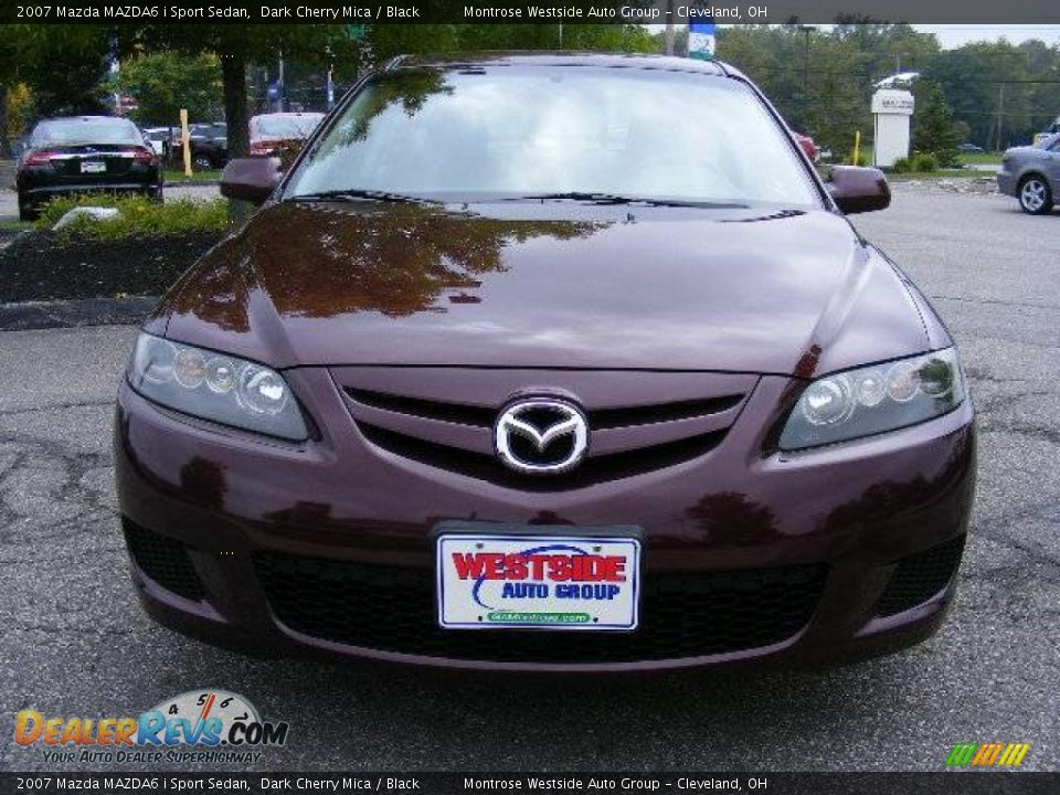 2007 Mazda MAZDA6 i Sport Sedan Dark Cherry Mica / Black Photo #8