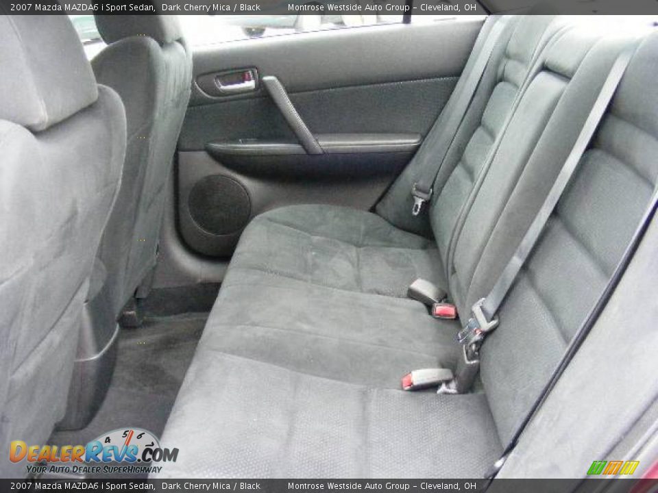 2007 Mazda MAZDA6 i Sport Sedan Dark Cherry Mica / Black Photo #11