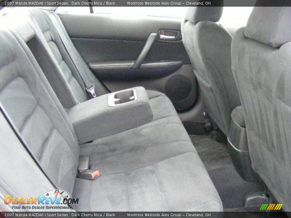 2007 Mazda MAZDA6 i Sport Sedan Dark Cherry Mica / Black Photo #12