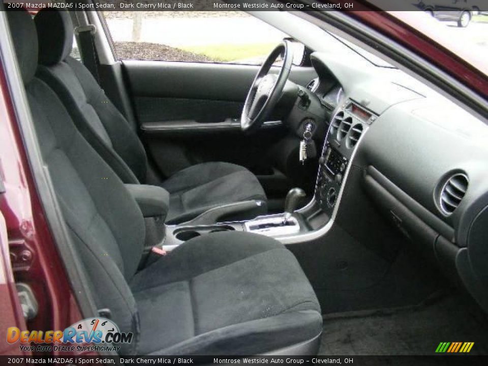 2007 Mazda MAZDA6 i Sport Sedan Dark Cherry Mica / Black Photo #13
