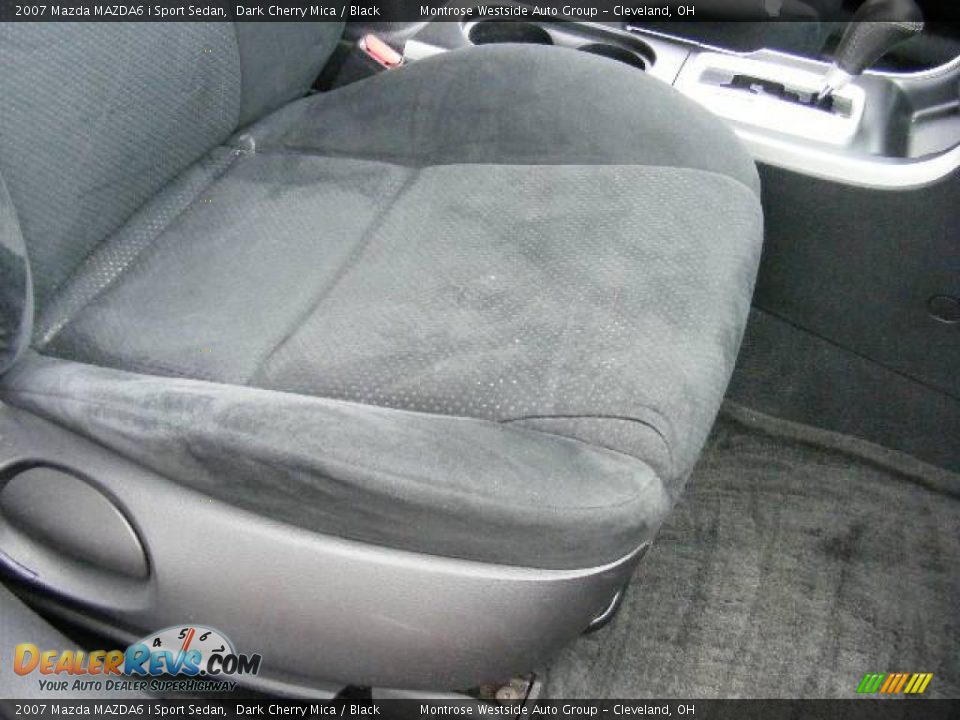 2007 Mazda MAZDA6 i Sport Sedan Dark Cherry Mica / Black Photo #14