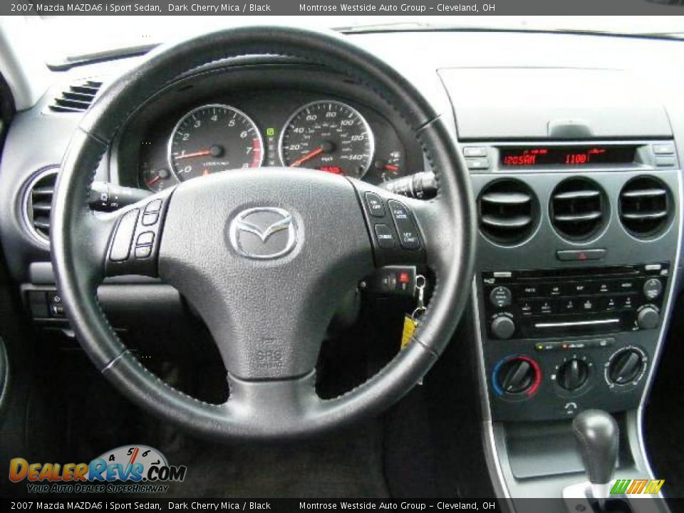 2007 Mazda MAZDA6 i Sport Sedan Dark Cherry Mica / Black Photo #15