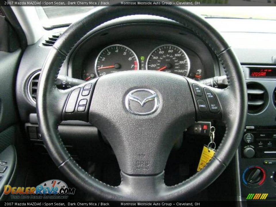 2007 Mazda MAZDA6 i Sport Sedan Dark Cherry Mica / Black Photo #16