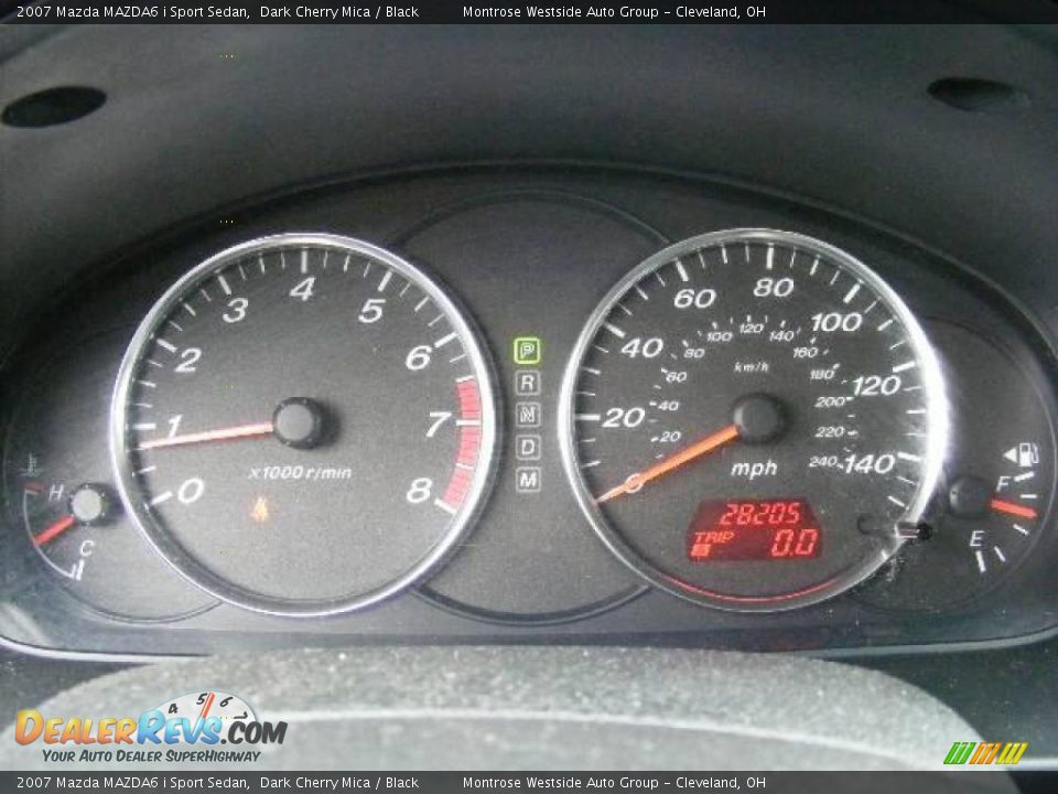 2007 Mazda MAZDA6 i Sport Sedan Dark Cherry Mica / Black Photo #17