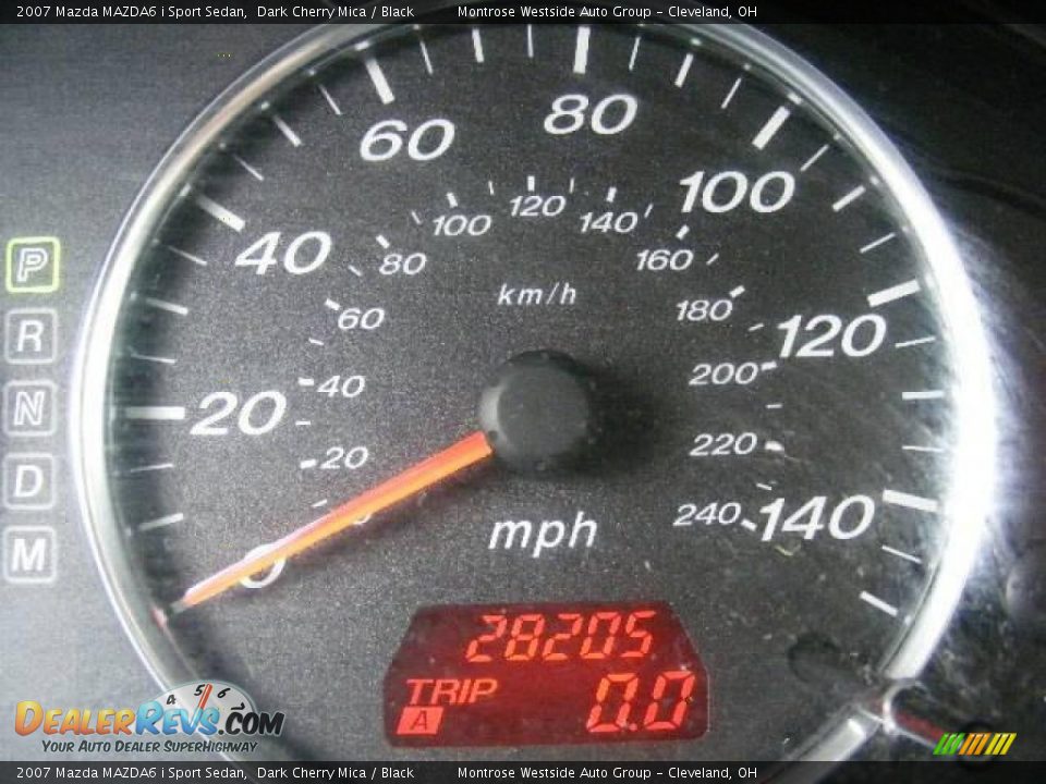2007 Mazda MAZDA6 i Sport Sedan Dark Cherry Mica / Black Photo #18