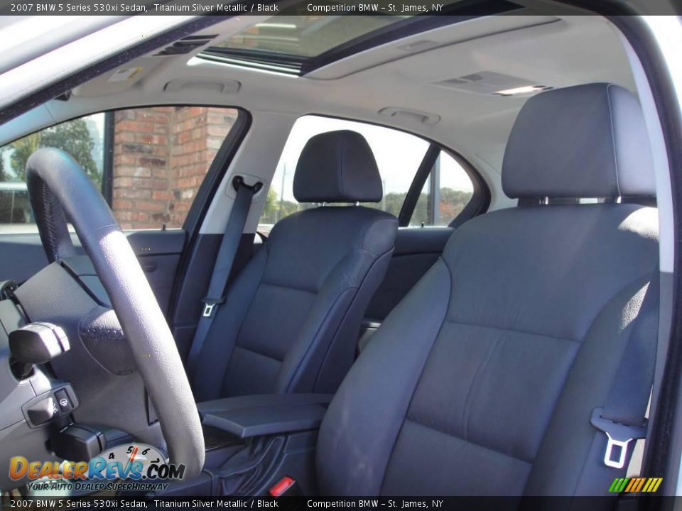 2007 BMW 5 Series 530xi Sedan Titanium Silver Metallic / Black Photo #9