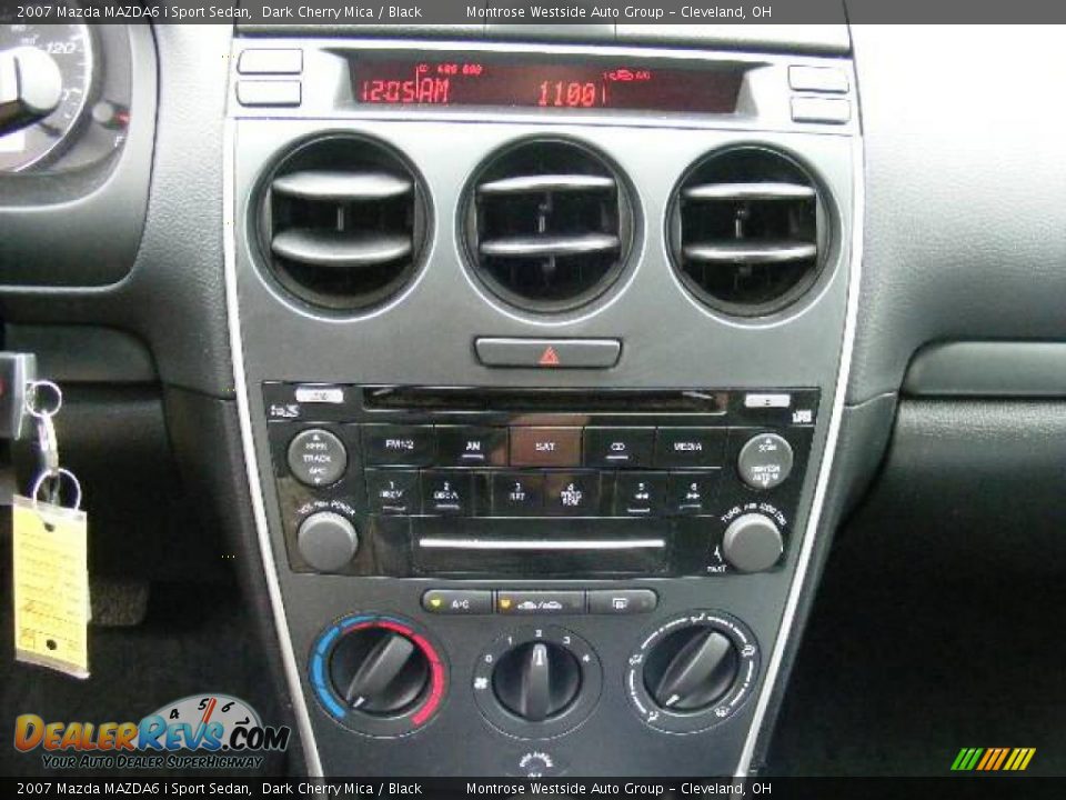 2007 Mazda MAZDA6 i Sport Sedan Dark Cherry Mica / Black Photo #19