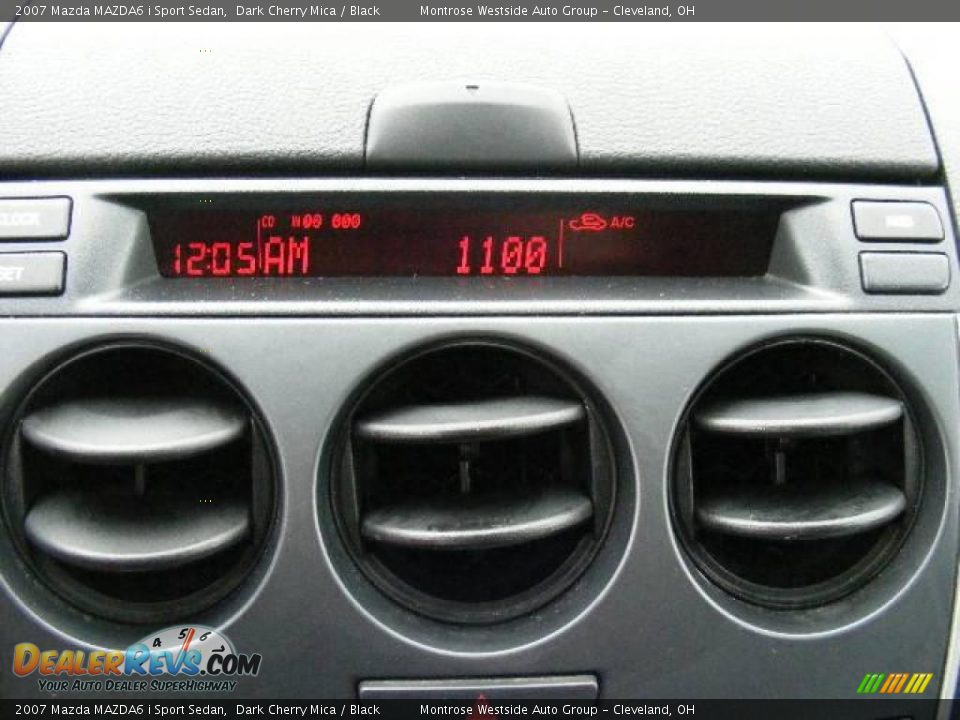 2007 Mazda MAZDA6 i Sport Sedan Dark Cherry Mica / Black Photo #20