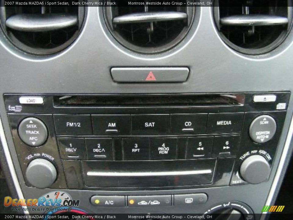 2007 Mazda MAZDA6 i Sport Sedan Dark Cherry Mica / Black Photo #21