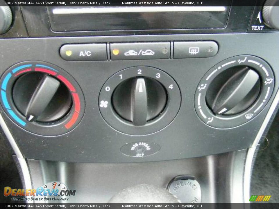 2007 Mazda MAZDA6 i Sport Sedan Dark Cherry Mica / Black Photo #22