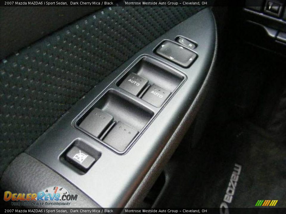 2007 Mazda MAZDA6 i Sport Sedan Dark Cherry Mica / Black Photo #24