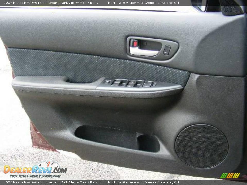 2007 Mazda MAZDA6 i Sport Sedan Dark Cherry Mica / Black Photo #25