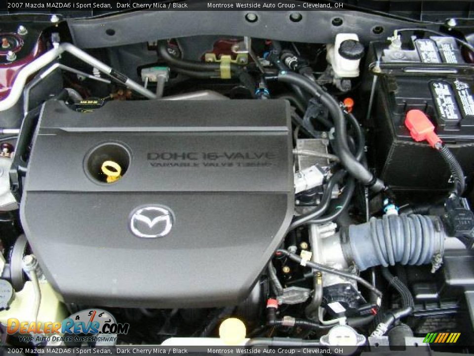 2007 Mazda MAZDA6 i Sport Sedan Dark Cherry Mica / Black Photo #30