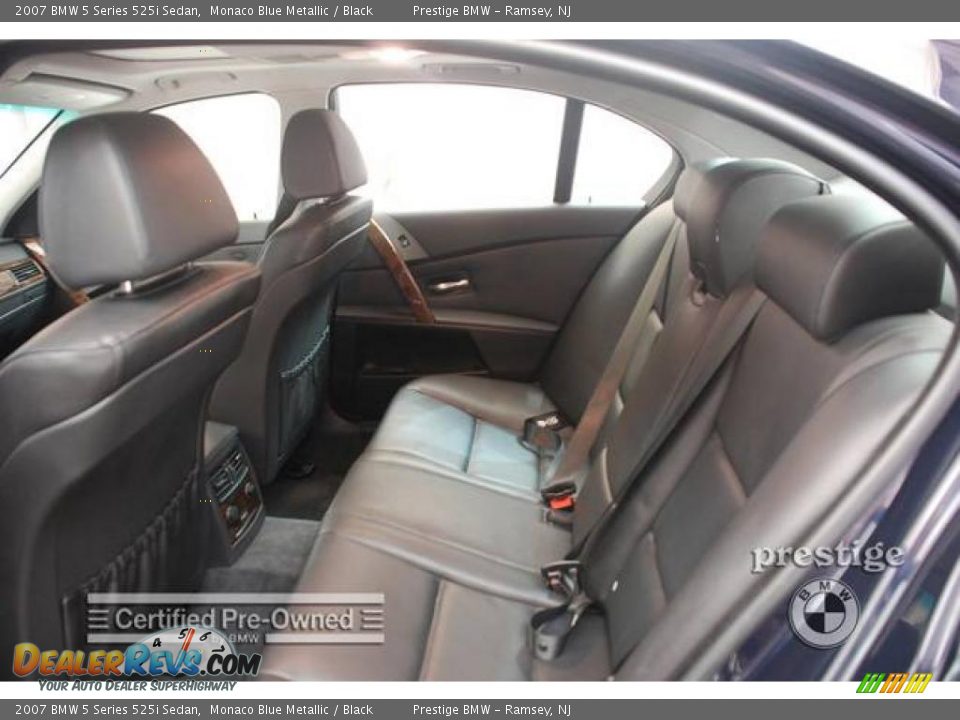 2007 BMW 5 Series 525i Sedan Monaco Blue Metallic / Black Photo #5