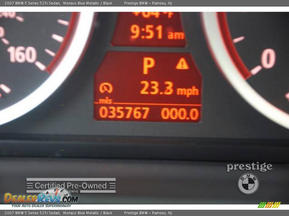2007 BMW 5 Series 525i Sedan Monaco Blue Metallic / Black Photo #8