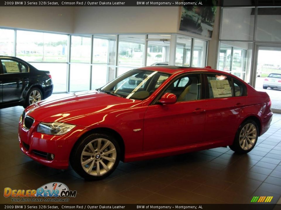 2009 BMW 3 Series 328i Sedan Crimson Red / Oyster Dakota Leather Photo #1