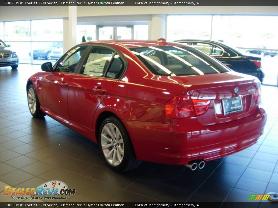 2009 BMW 3 Series 328i Sedan Crimson Red / Oyster Dakota Leather Photo #4