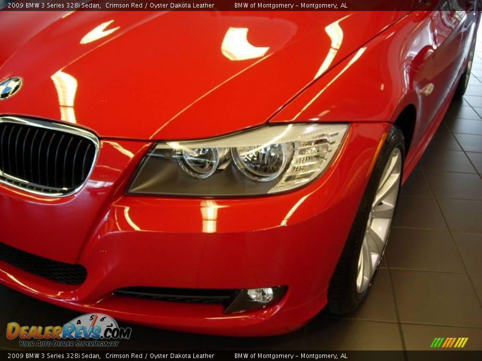 2009 BMW 3 Series 328i Sedan Crimson Red / Oyster Dakota Leather Photo #7