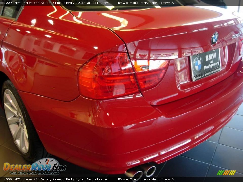 2009 BMW 3 Series 328i Sedan Crimson Red / Oyster Dakota Leather Photo #8
