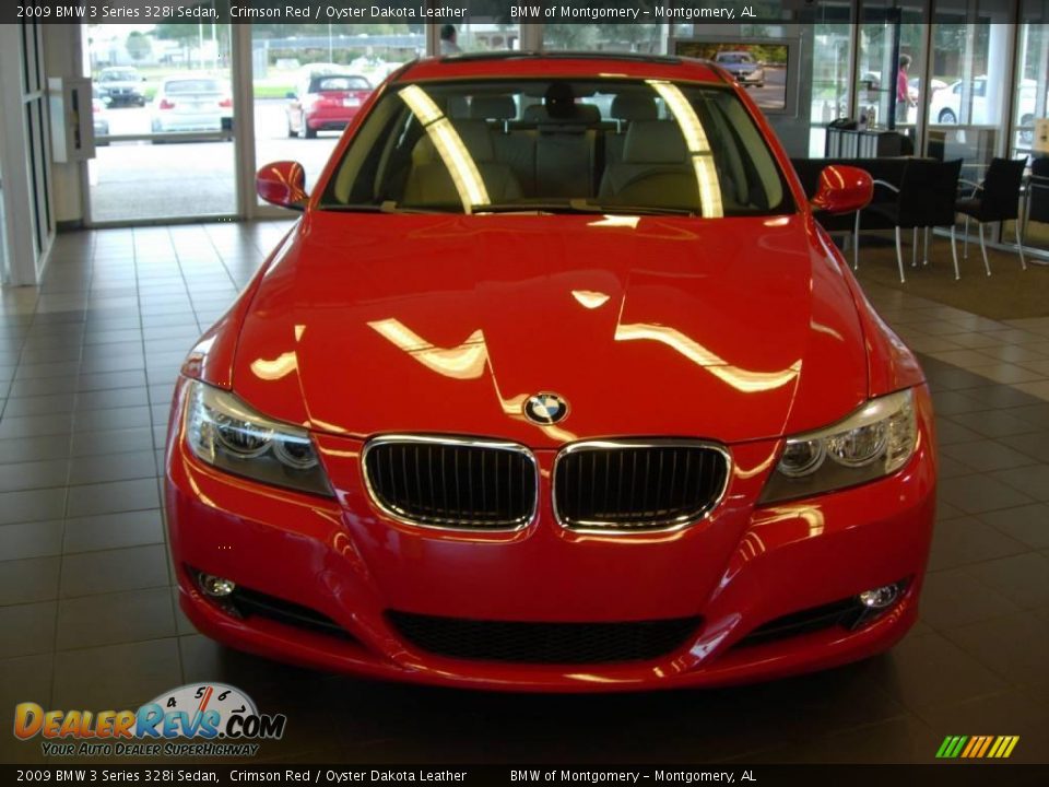 2009 BMW 3 Series 328i Sedan Crimson Red / Oyster Dakota Leather Photo #10