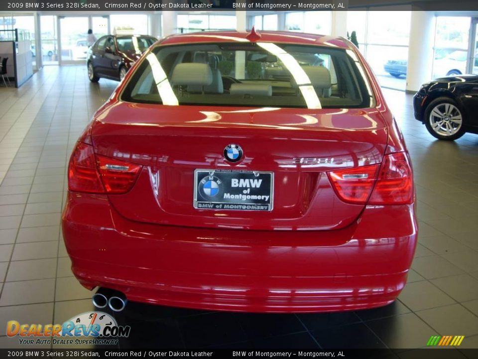 2009 BMW 3 Series 328i Sedan Crimson Red / Oyster Dakota Leather Photo #11