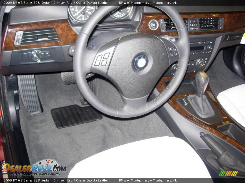 2009 BMW 3 Series 328i Sedan Crimson Red / Oyster Dakota Leather Photo #13