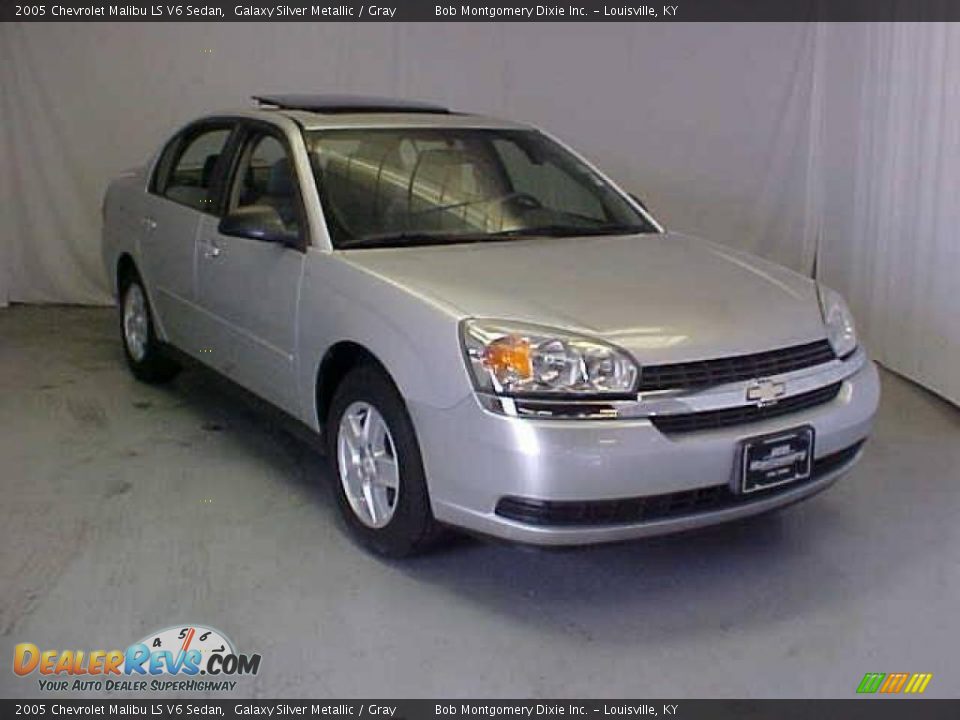 2005 Chevrolet Malibu LS V6 Sedan Galaxy Silver Metallic / Gray Photo #1