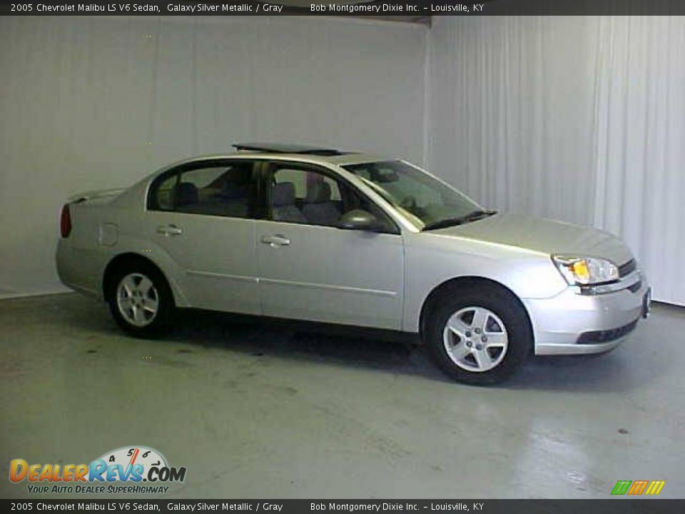 2005 Chevrolet Malibu LS V6 Sedan Galaxy Silver Metallic / Gray Photo #3