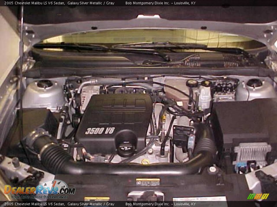 2005 Chevrolet Malibu LS V6 Sedan Galaxy Silver Metallic / Gray Photo #28