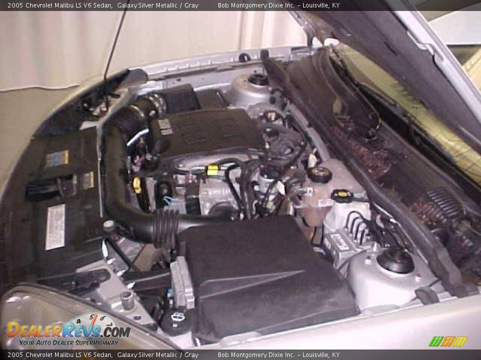 2005 Chevrolet Malibu LS V6 Sedan Galaxy Silver Metallic / Gray Photo #29