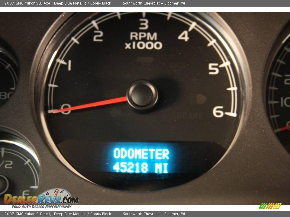 2007 GMC Yukon SLE 4x4 Deep Blue Metallic / Ebony Black Photo #7