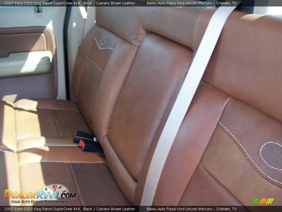 2007 Ford F150 King Ranch SuperCrew 4x4 Black / Castano Brown Leather Photo #4