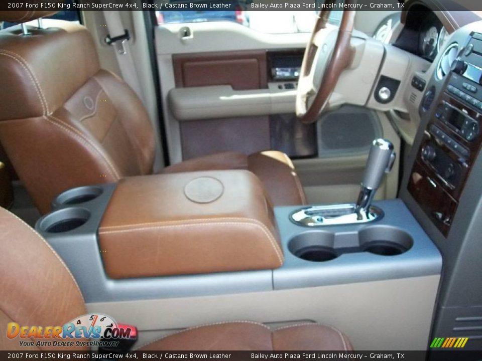 2007 Ford F150 King Ranch SuperCrew 4x4 Black / Castano Brown Leather Photo #6