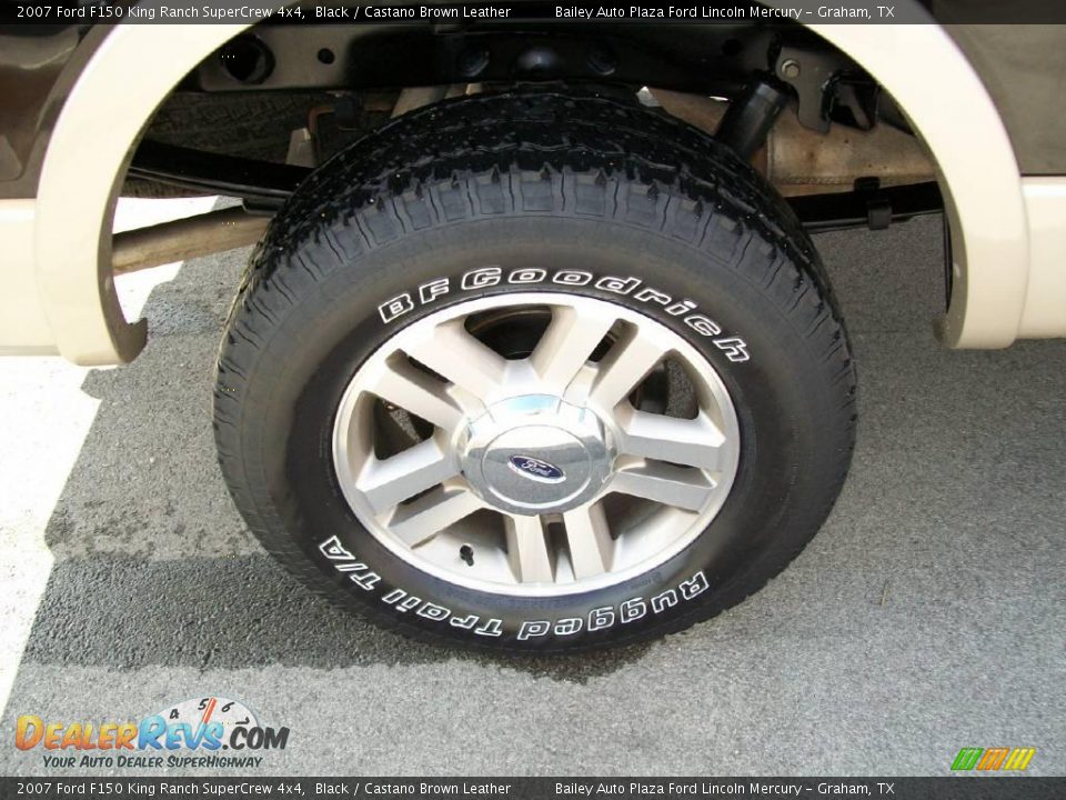 2007 Ford F150 King Ranch SuperCrew 4x4 Black / Castano Brown Leather Photo #7