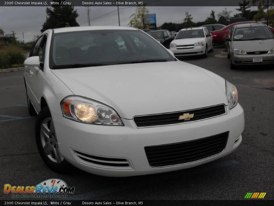 2006 Chevrolet Impala LS White / Gray Photo #4