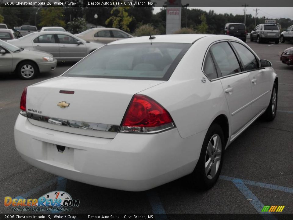 2006 Chevrolet Impala LS White / Gray Photo #6