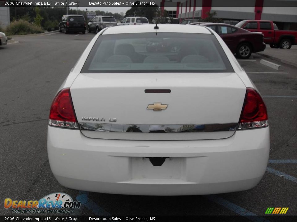 2006 Chevrolet Impala LS White / Gray Photo #7