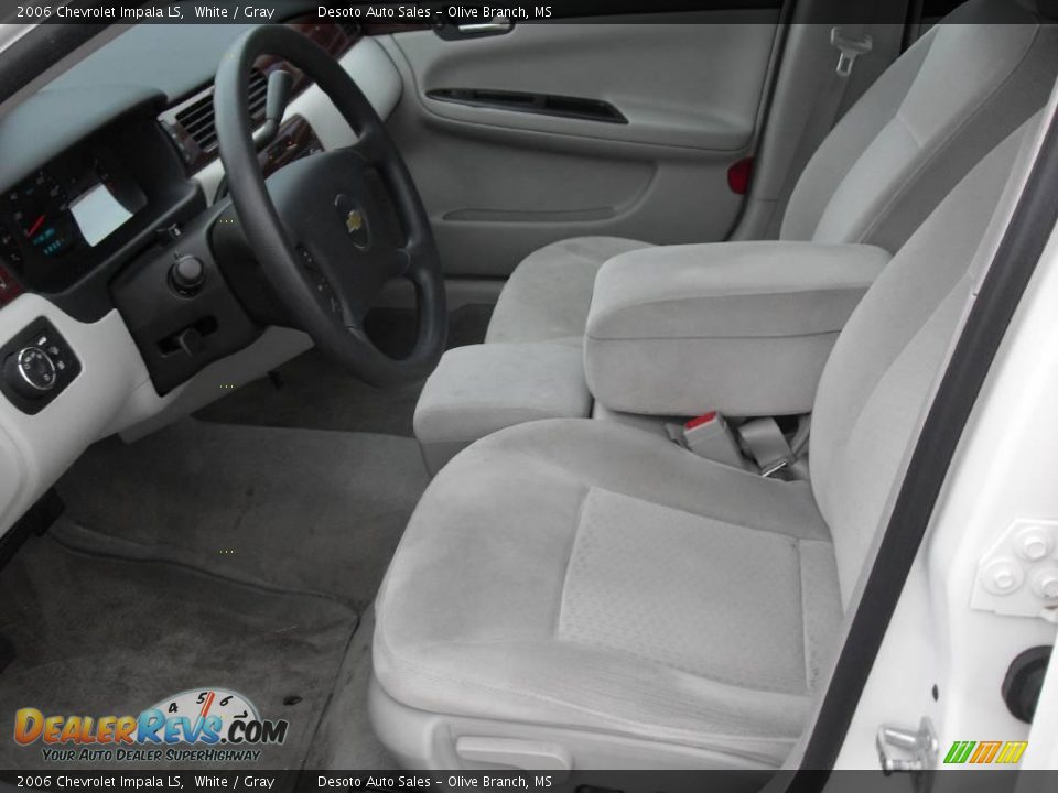 2006 Chevrolet Impala LS White / Gray Photo #14