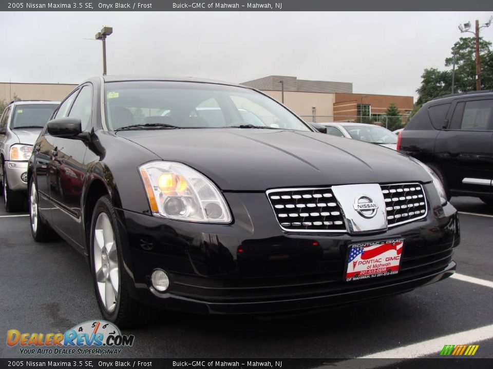 2005 Nissan Maxima 3.5 SE Onyx Black / Frost Photo #3