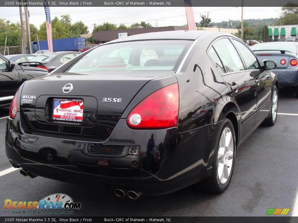2005 Nissan Maxima 3.5 SE Onyx Black / Frost Photo #4