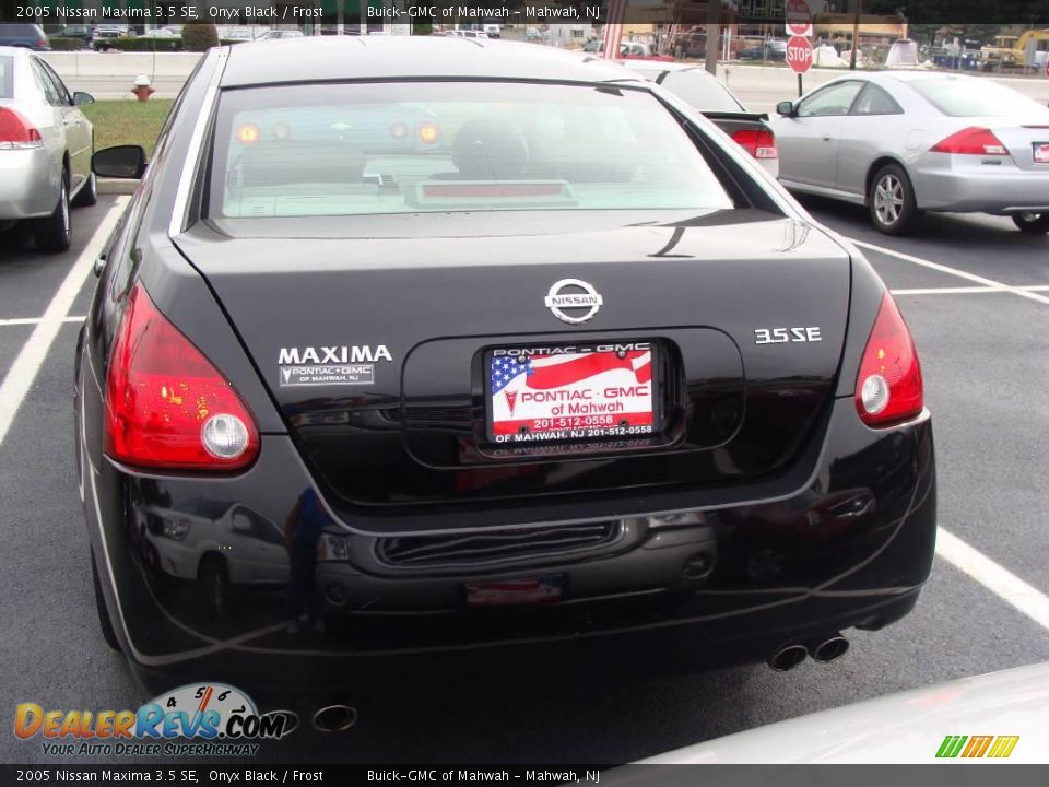 2005 Nissan Maxima 3.5 SE Onyx Black / Frost Photo #5