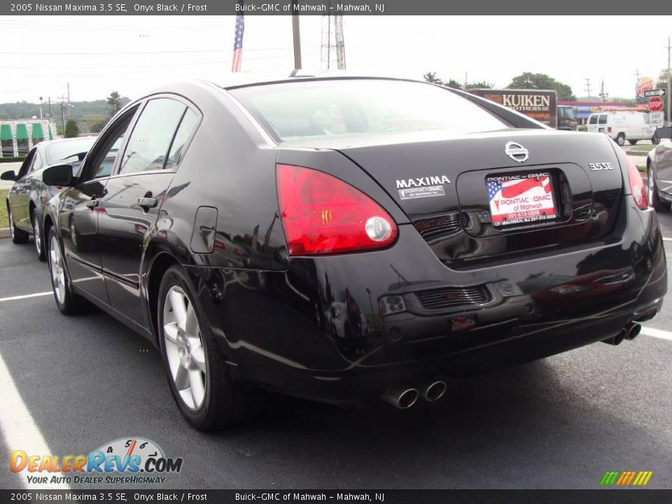 2005 Nissan Maxima 3.5 SE Onyx Black / Frost Photo #6