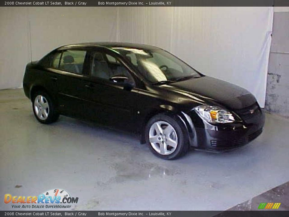 2008 Chevrolet Cobalt LT Sedan Black / Gray Photo #1