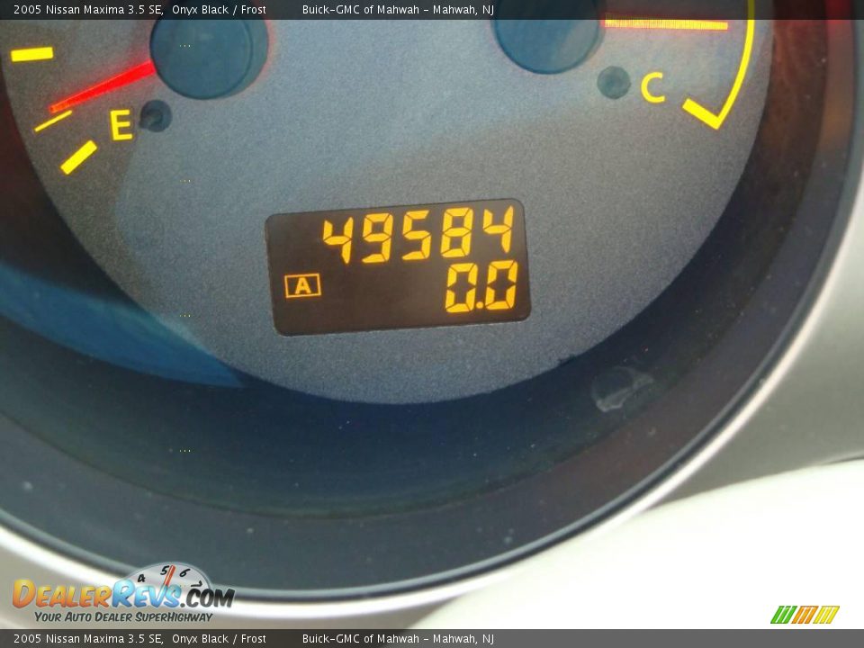 2005 Nissan Maxima 3.5 SE Onyx Black / Frost Photo #22